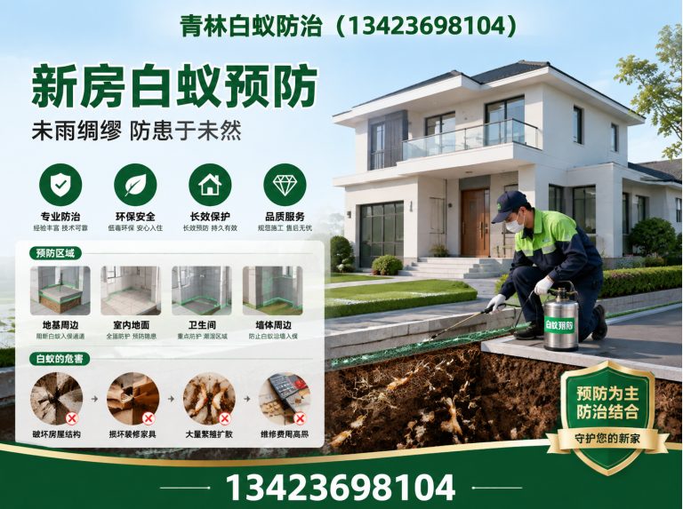 海珠区别墅白蚁防治展示图